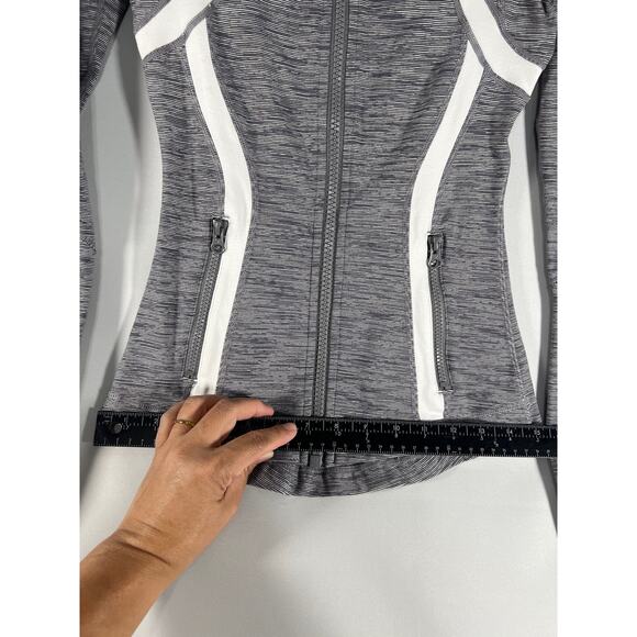 Lululemon Define Jacket Women's Size 2 Wee Are From Space Coal Fossil/White Zip - Picture 6 of 9